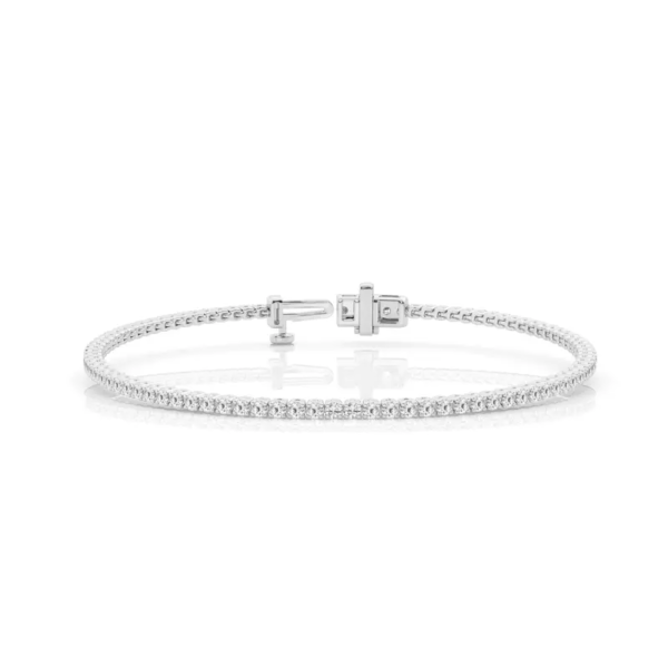 Emerald Lab Diamond East-West Tennis Bracelet