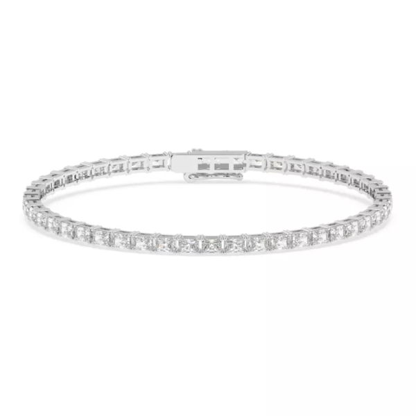 Emerald Lab Diamond East-West Tennis Bracelet