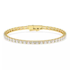 Emerald Lab Diamond East-West Tennis Bracelet