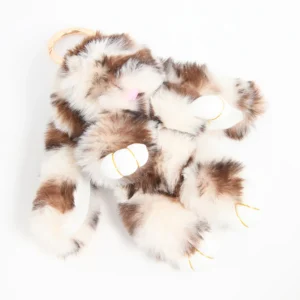 Fluffy Brown Bunny Keychain