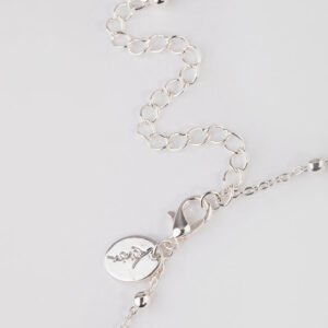 Silver Station Bead Chain Necklace