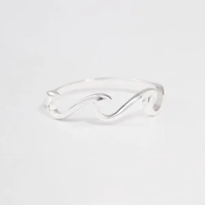 Sterling Silver Ocean Wave Ring