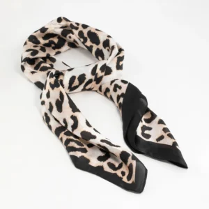 Leopard Fabric Satin Scarf
