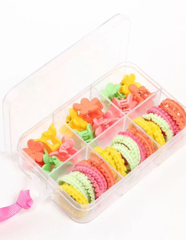 Kids Mixed Bright Hair Ties Pack