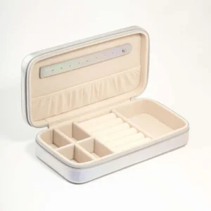 Holographic PU Leather Rectangle Jewellery Case