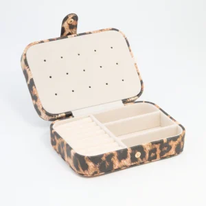 Blush Fabric Rectangular Jewellery Case