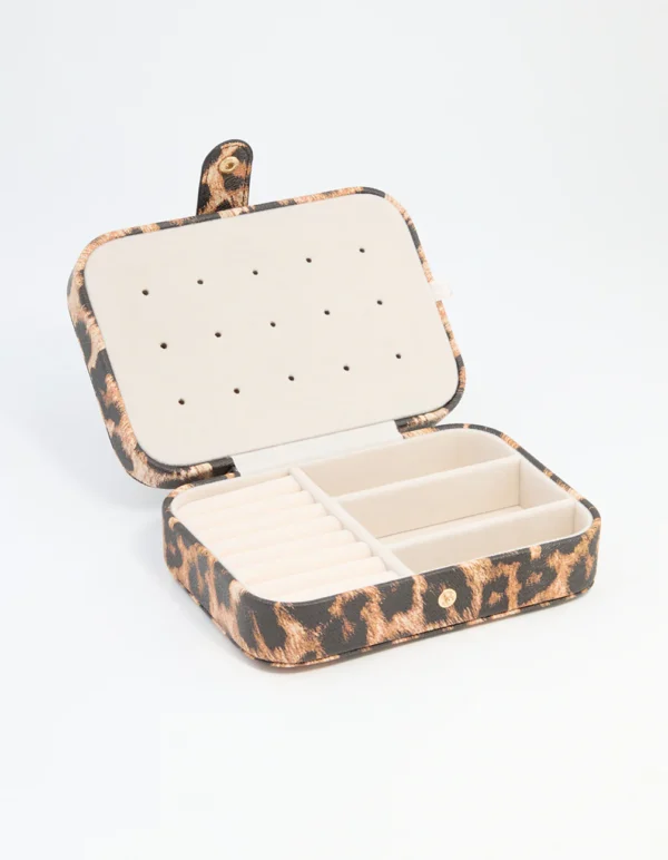 Blush Fabric Rectangular Jewellery Case