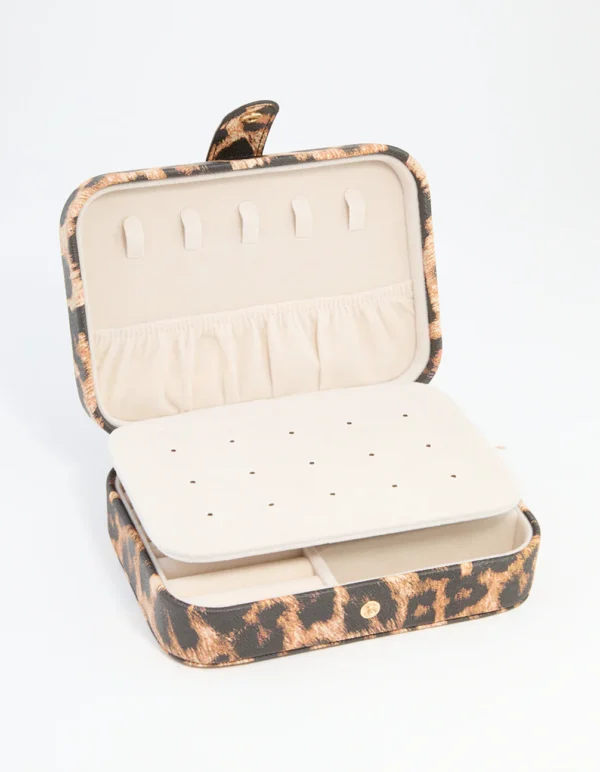 Blush Fabric Rectangular Jewellery Case