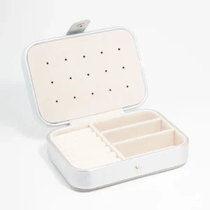 Iridescent PU Leather Rectangle Jewellery Case