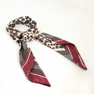 Leopard Border Fabric Scarf
