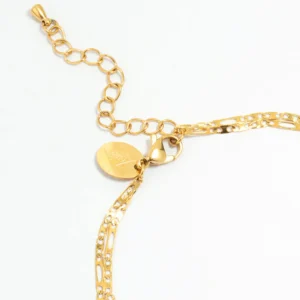 Gold Cherry & Heart Charm Bracelet