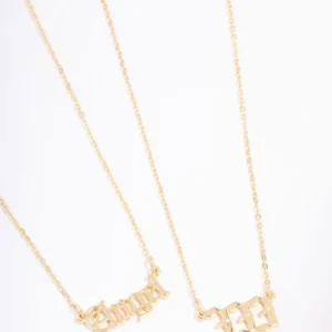 Gold Plated Angel Number '333' Layered Necklace