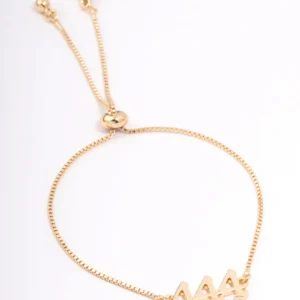 Gold Plated 444 Angel Number Bracelet